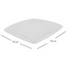 rucomfy large floor cushion light grey 70x70x15cm, imported from the UK