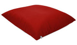 rucomfy red large floor cushion, imported from the UK