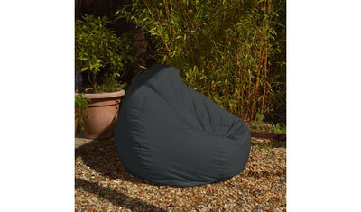 rucomfy Indoor Outdoor Bean Bag Dark Grey Bean Bag Chair 110x80x80cm