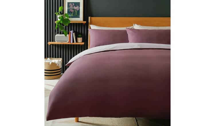 Habitat purple reversible bedding set king size, UK version