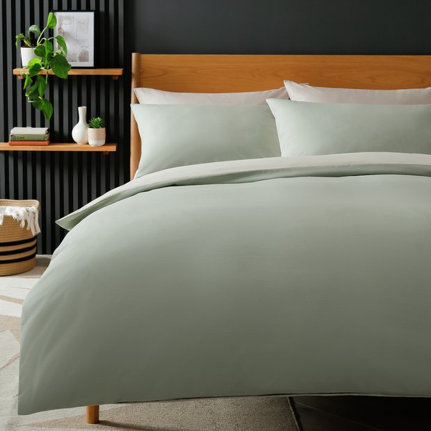 Habitat green reversible bedding set king size, UK version