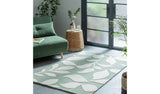 Habitat Verdant Leaf Green Wool Cut Pile Rug 160x230cm, UK version