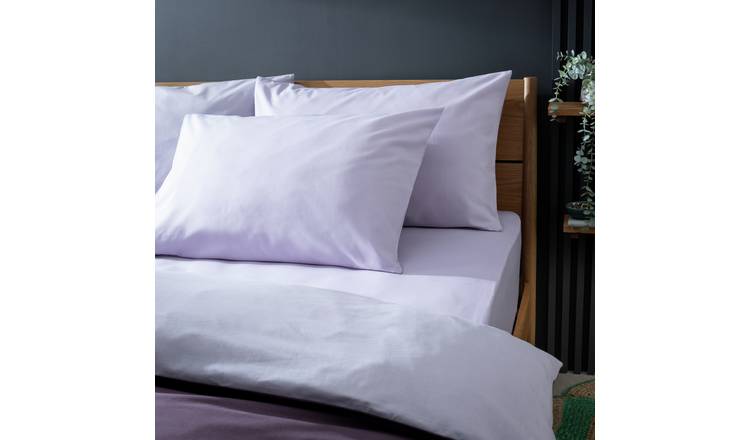 Habitat lilac polycotton pillowcase pair 50x75cm, UK version