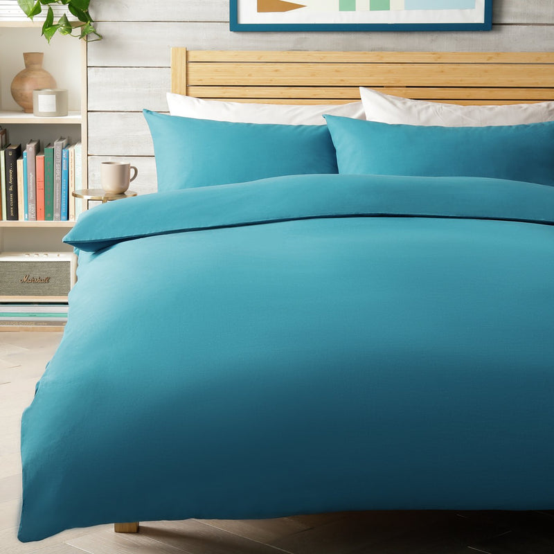 Habitat Cotton Rich 180 TC Petrol Bedding Set - King size