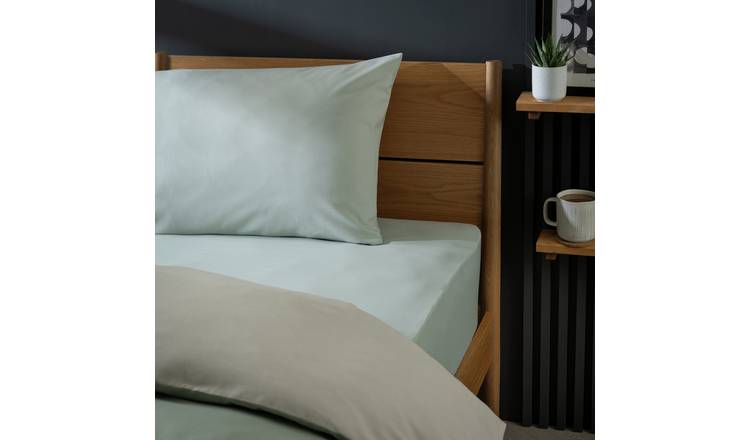 Habitat Sage Fitted Sheet King size, UK version