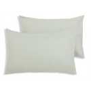 Habitat sage green polycotton pillowcases L50 x W75cm, UK version