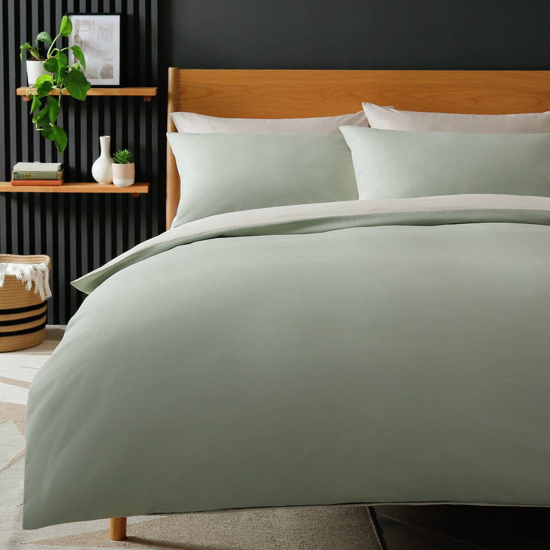 Habitat green reversible duvet cover set for double bed, UK version