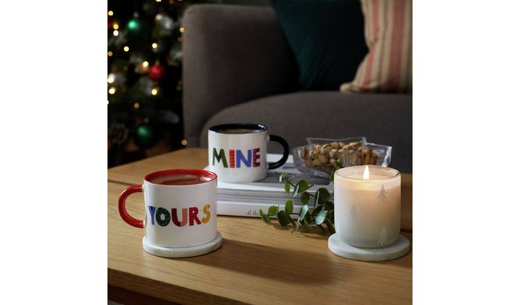 Habitat multicolour porcelain mugs set of 2, UK version