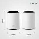 Duux ThreeSixty smart ceramic fan heater in white - British product