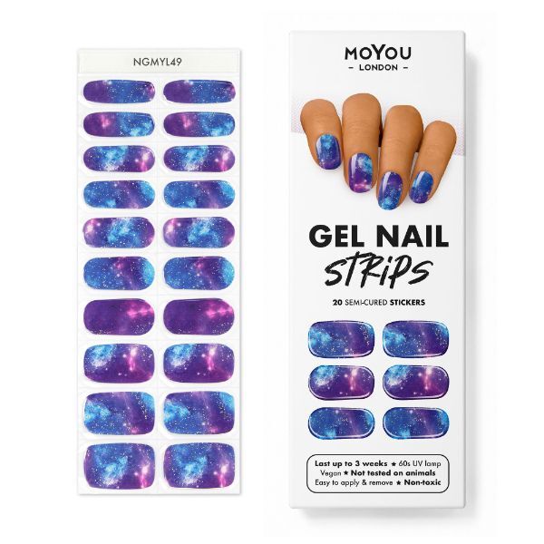 MoYou London Gel Nail Strip I Need Space, imported from the UK