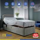 Mibed Single Adjustable Drawer Bed with Mattress in Slate, imported from the UK