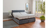 Mibed Adjustable Bed Frame and Mattress Grey Superking, imported from the UK