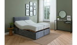 Mibed superking adjustable bed and mattress grey, imported from the UK