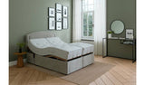Mibed Kingsize adjustable bed and mattress Dark Grey, imported from the UK