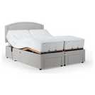 Mibed Kingsize adjustable bed and mattress Dark Grey, imported from the UK