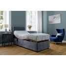 Mibed Single Adjustable Bed with Mattress Grey, imported from the UK