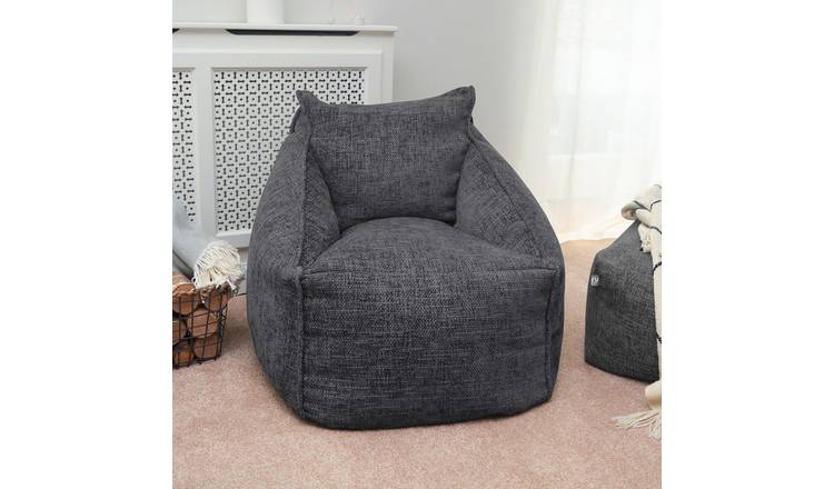 rucomfy Bean Bag Chair Slate Grey 6kg, imported from the UK