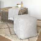 rucomfy Bean Bag Cube Light Grey 38cm, imported from the UK