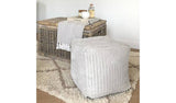 rucomfy Bean Bag Cube Light Grey 38cm, imported from the UK