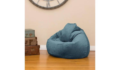 rucomfy Velvet Slouchbag Teal Bean Bag 110x80x80cm