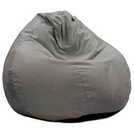 rucomfy Velvet Slouchbag Bean Bag Light Grey, imported from the UK