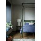 Habitat navy seersucker duvet cover set for double beds, UK version