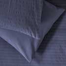 Habitat navy seersucker duvet cover set for double beds, UK version