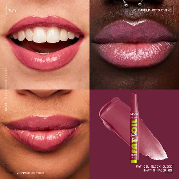NYX Professional Makeup Fat Oil Slick lip balm, imported from the UK