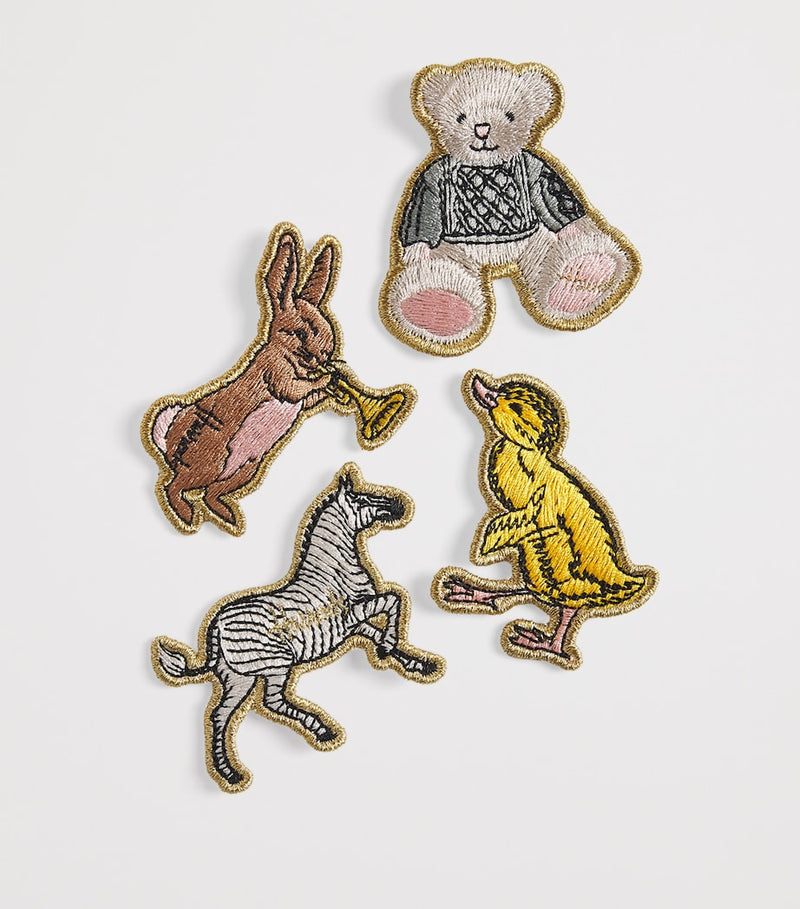Harrods Embroidered Animal Patches (Set of 8)
