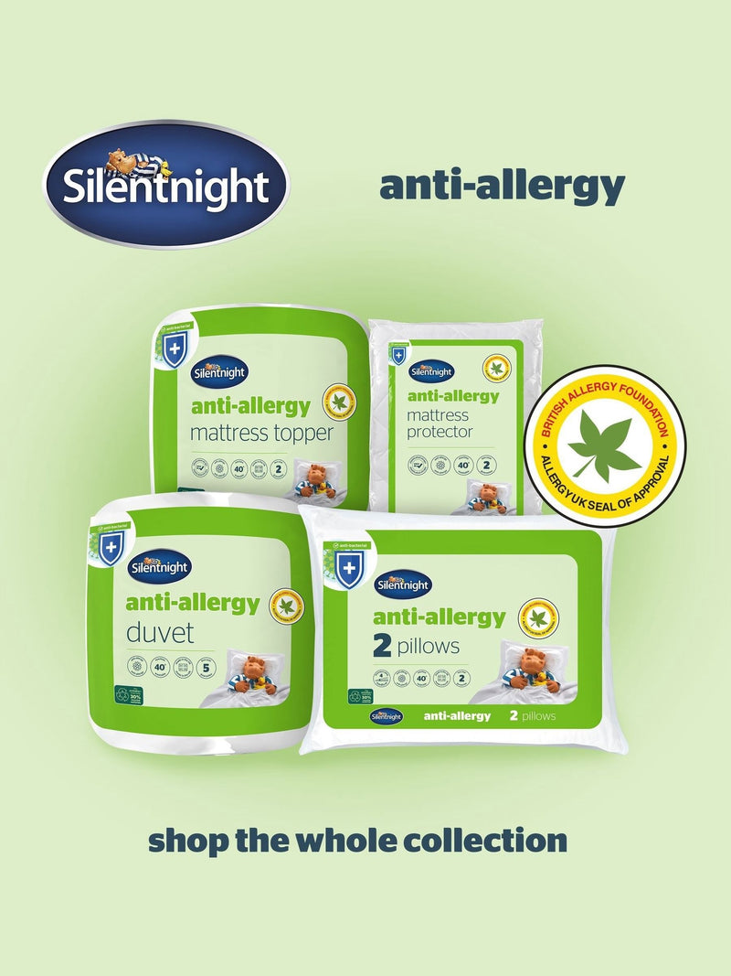 Silentnight anti allergy pillows 4 pack medium (British brand)
