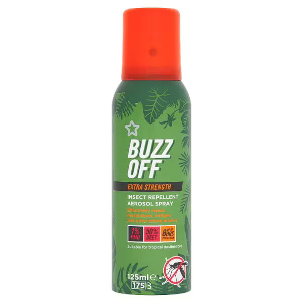 Superdrug Buzz Off Extra Strength Insect Repellent 125ml (British brand)