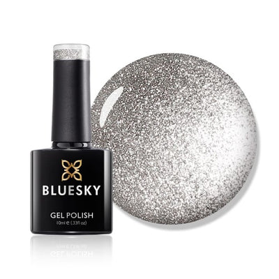Bluesky Gel Polish Silver Glitter Nail Polish