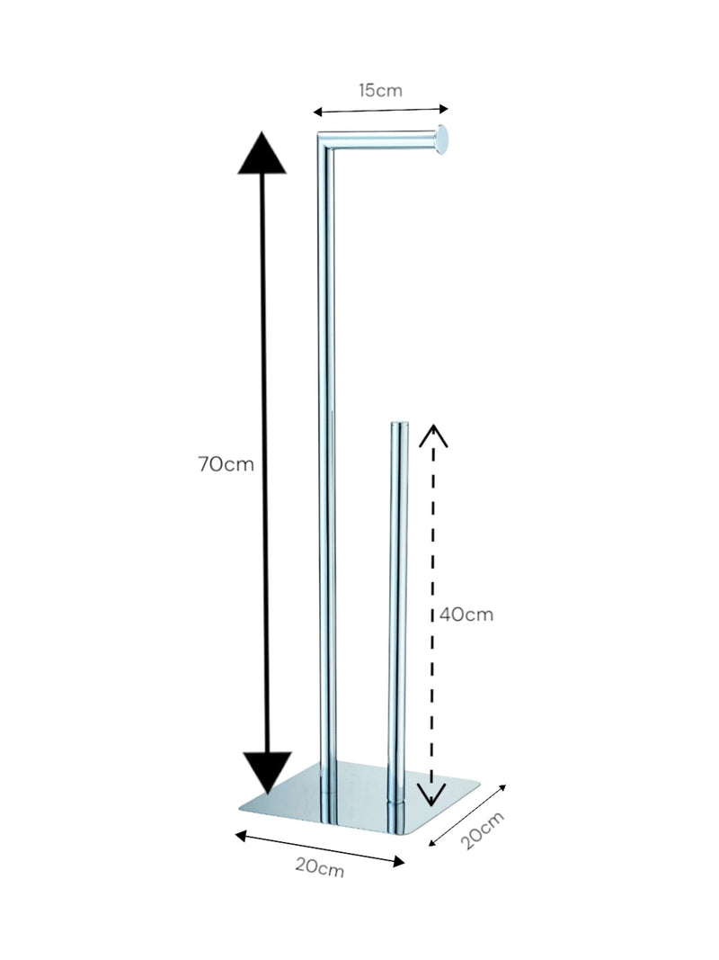 Showerdrape Stamford toilet roll holder freestanding (British brand)