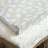 The Tiny Bed Co. Anti-Roll Changing Mat - Palm Bay (Greige)
