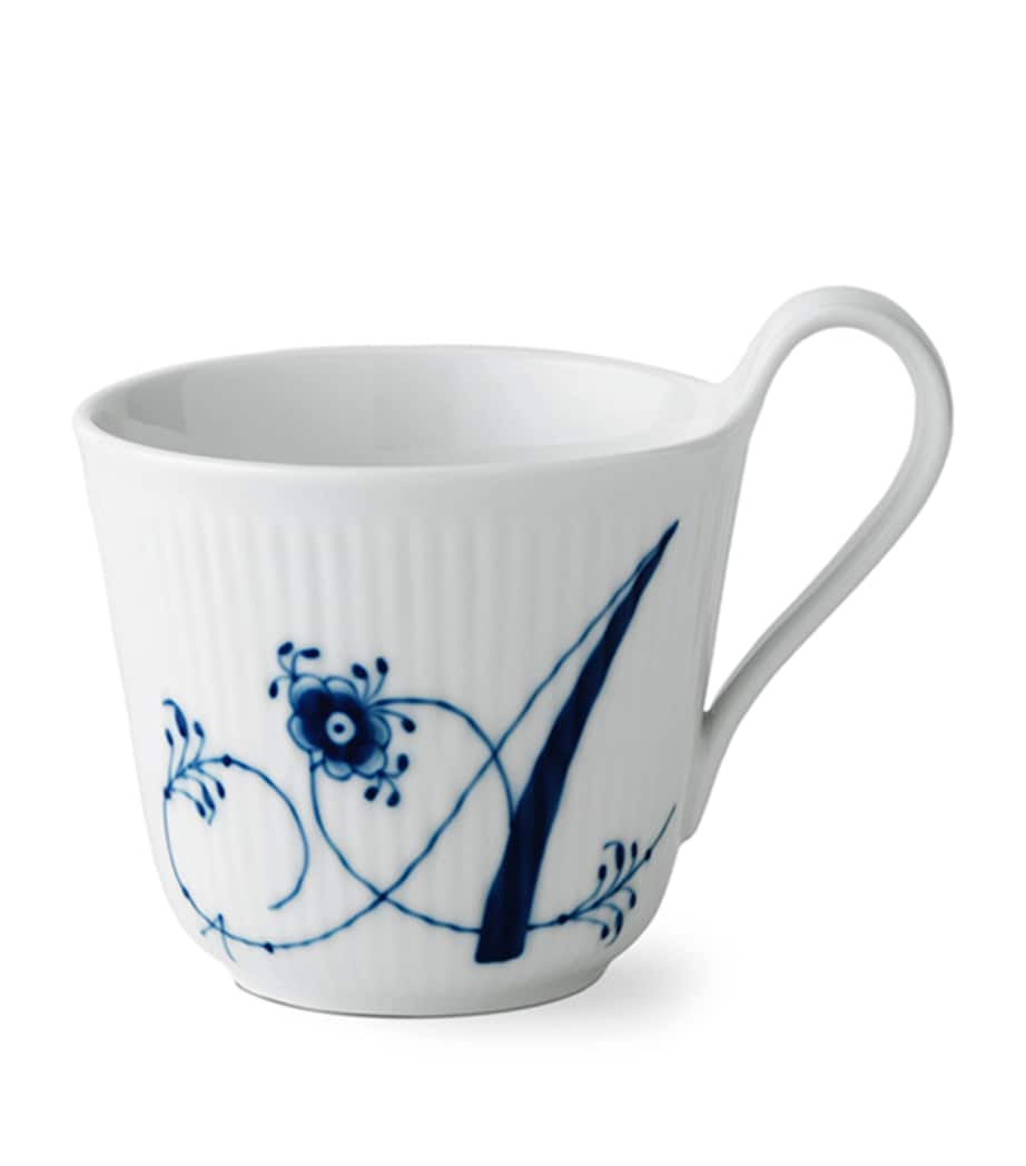 Royal Copenhagen porcelain fluted alphabet mug, imported from the UK