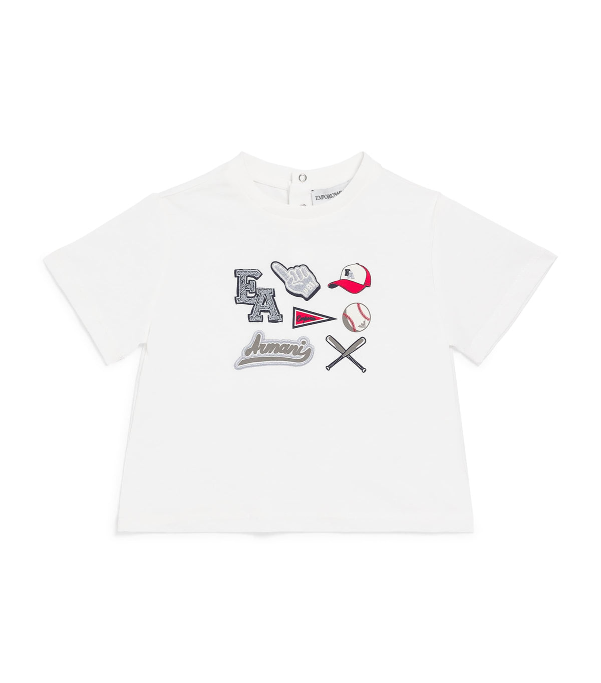 Emporio Armani Kids Cotton Jersey Patch T-shirt 6-36 months - British product