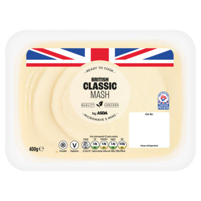 ASDA Smooth and Buttery Classic Mash 400g - British product