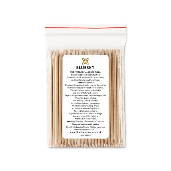 Bluesky wooden cuticle sticks 100 pack - British product