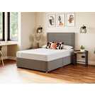 Sealy Kingsize Divan Bed Grey (British brand)