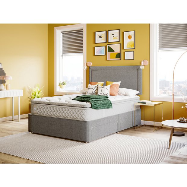 Sealy Abbot Pillowtop Double Divan Bed (British brand)