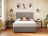 Sealy Double Divan Bed Grey (British brand)