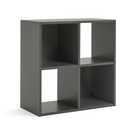 Argos Home Squares 4 Cube Storage Unit - Dark Grey