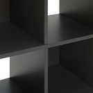 Argos Home Squares 4 Cube Storage Unit - Dark Grey