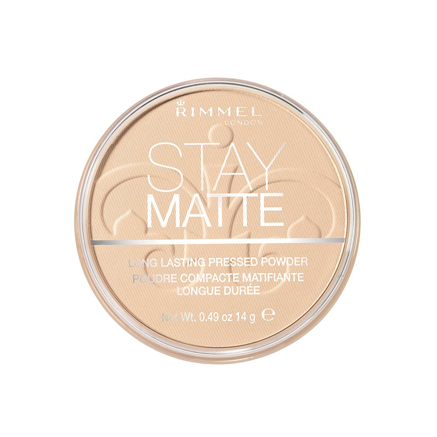 Rimmel Stay Matte Pressed Powder Transparent 14g, imported from the UK