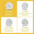 Dreamwell Light Weight 4.5 Tog Single Duvet - British product