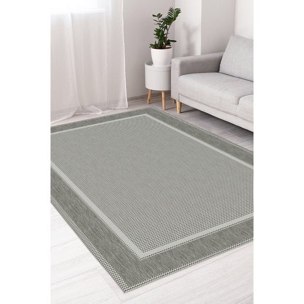 Grey indoor outdoor rug 80x200cm (British brand)