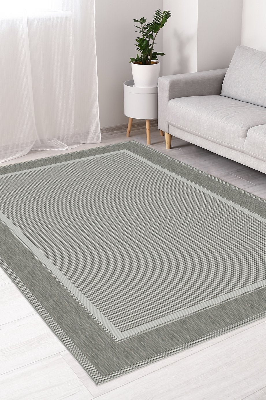Grey indoor outdoor rug 80x200cm (British brand)
