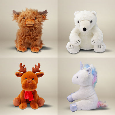 Fuzzums Microwavable Snuggable Animal Hotties 4 Varieties Plush Toy