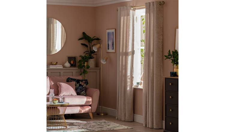 Argos Home Eyelet Curtains - Champagne - 168x229cm
