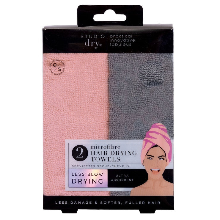 Danielle Creations microfibre hair towel 2 pack - British product